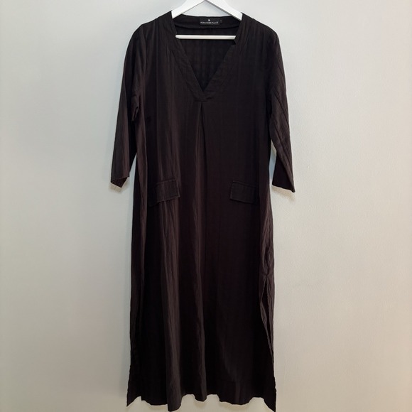 Tuckernuck Dresses & Skirts - Pomander Place Tuckernuck Black Carolina Caftan Dress Maxi L Chic Minimal Resort
